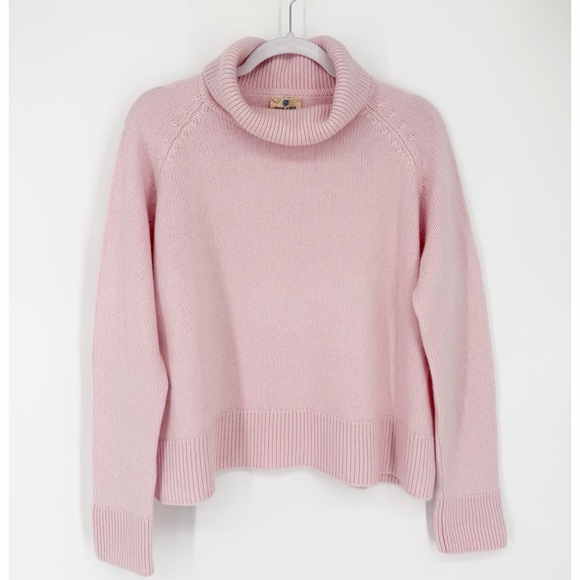 40Colori Sweaters - Colori 40Colori Soft Pink Italian Cashmere T-Neck Sweater Size XSmall
